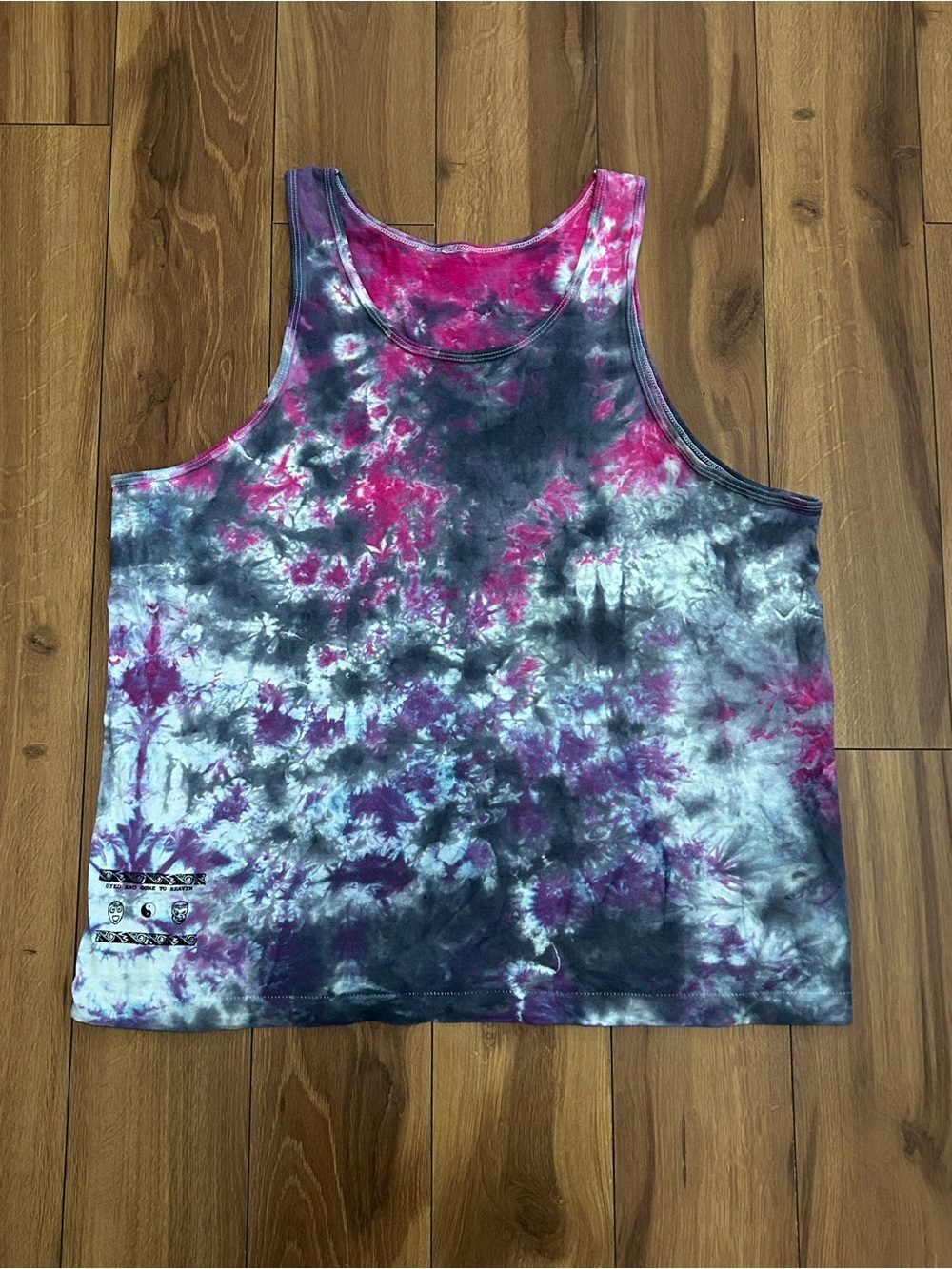Vintage 90s Town & Country Surf Men’s Hawaiian Design Tie Dye Tank Top Size L